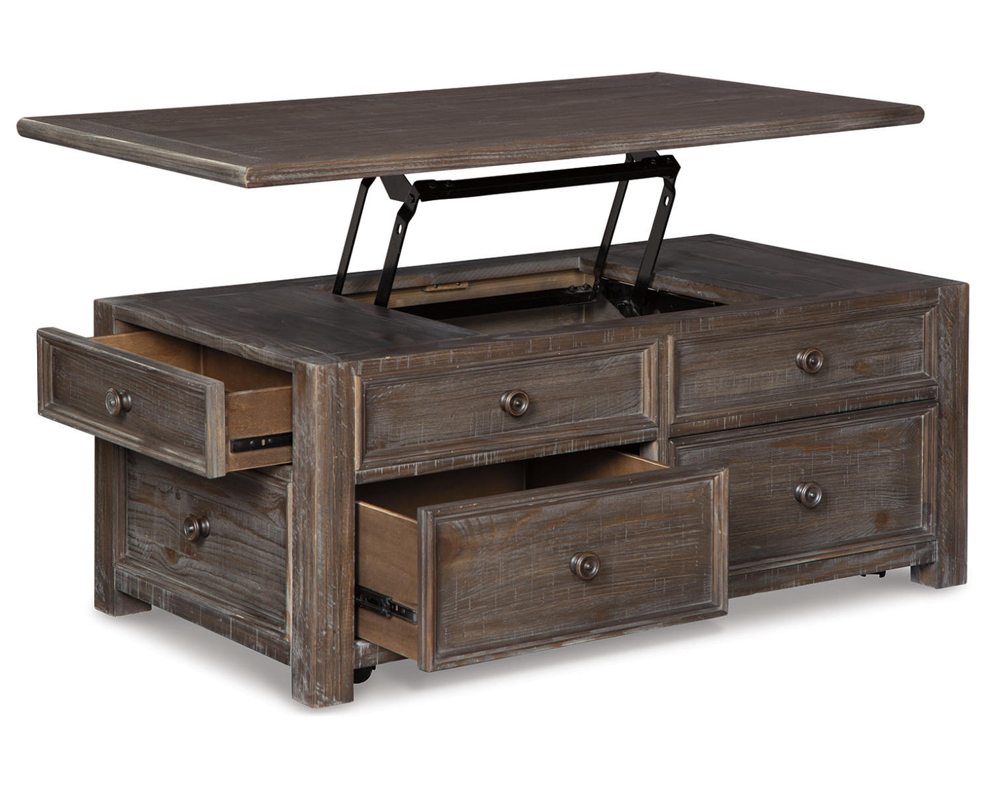 Ashley Signature Design Wyndahl Coffee Table with Lift Top Rustic Brown T648-20