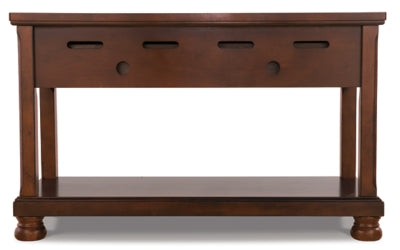 Ashley Signature Design Porter Sofa/Console Table Rustic Brown T697-4