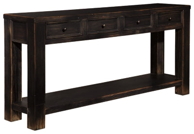 Ashley Signature Design Gavelston Sofa/Console Table Black T732-4