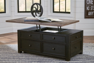 Ashley Signature Design Tyler Creek Coffee Table with Lift Top Grayish Brown/Black T736-20