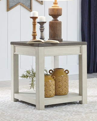 Ashley Signature Design Bolanburg End Table Brown/White T751-2