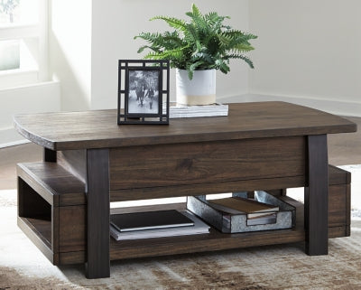 Ashley Signature Design Vailbry Coffee Table with Lift Top Brown T758-9