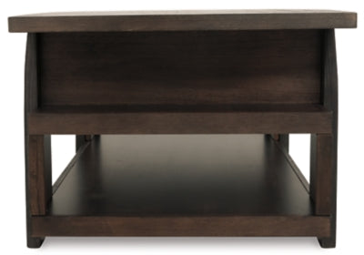 Ashley Signature Design Vailbry Coffee Table with Lift Top Brown T758-9