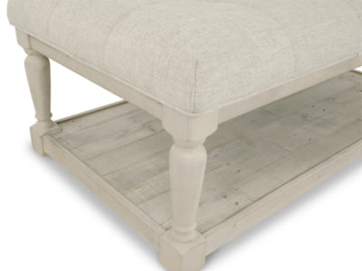 Ashley Signature Design Shawnalore Coffee Table Ottoman Whitewash T782-21