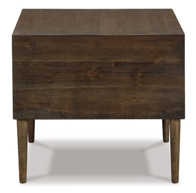 Ashley Signature Design Kisper End Table Dark Brown T802-2