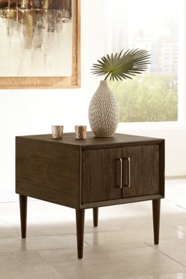 Ashley Signature Design Kisper End Table Dark Brown T802-2