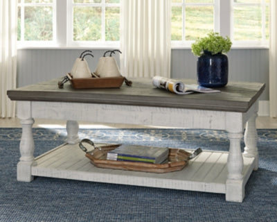 Ashley Signature Design Havalance Lift-Top Coffee Table Gray/White T814-9