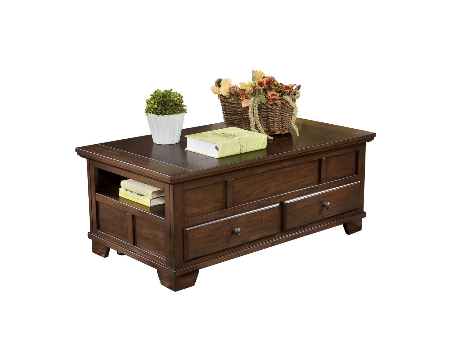 Ashley Signature Design Gately Coffee Table with Lift Top Brown/Beige T845-9