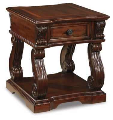 Ashley Signature Design Alymere End Table Rustic Brown T869-2