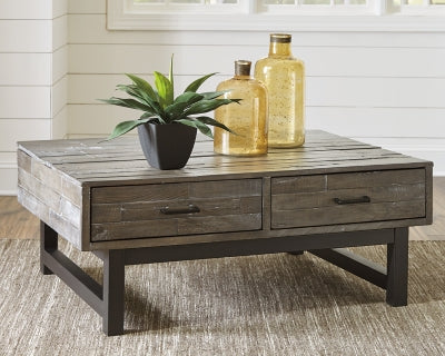 Ashley Signature Design Mondoro Coffee Table with Lift Top Grayish Brown T891-9