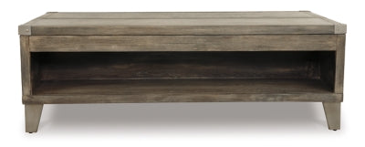 Ashley Signature Design Chazney Coffee Table with Lift Top Rustic Brown T904-9