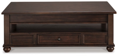 Ashley Signature Design Barilanni Coffee Table with Lift Top Dark Brown T934-9