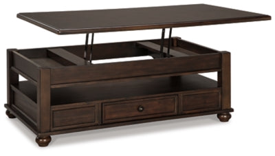 Ashley Signature Design Barilanni Coffee Table with Lift Top Dark Brown T934-9