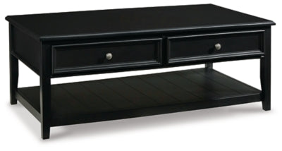 Ashley Signature Design Beckincreek Coffee Table Black T959-1