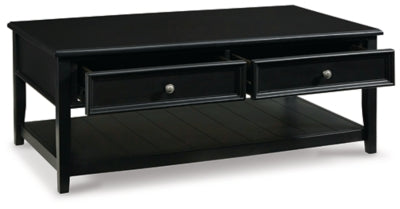 Ashley Signature Design Beckincreek Coffee Table Black T959-1