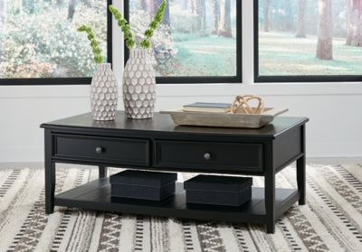 Ashley Signature Design Beckincreek Coffee Table Black T959-1