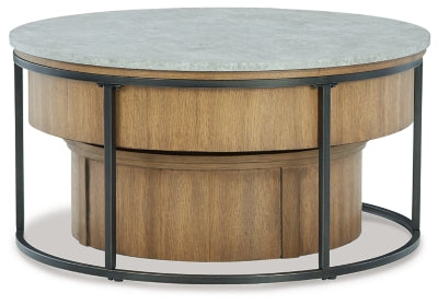 Ashley Signature Design Fridley Nesting Coffee Table (Set of 2) Gray/Brown/Black T964-8