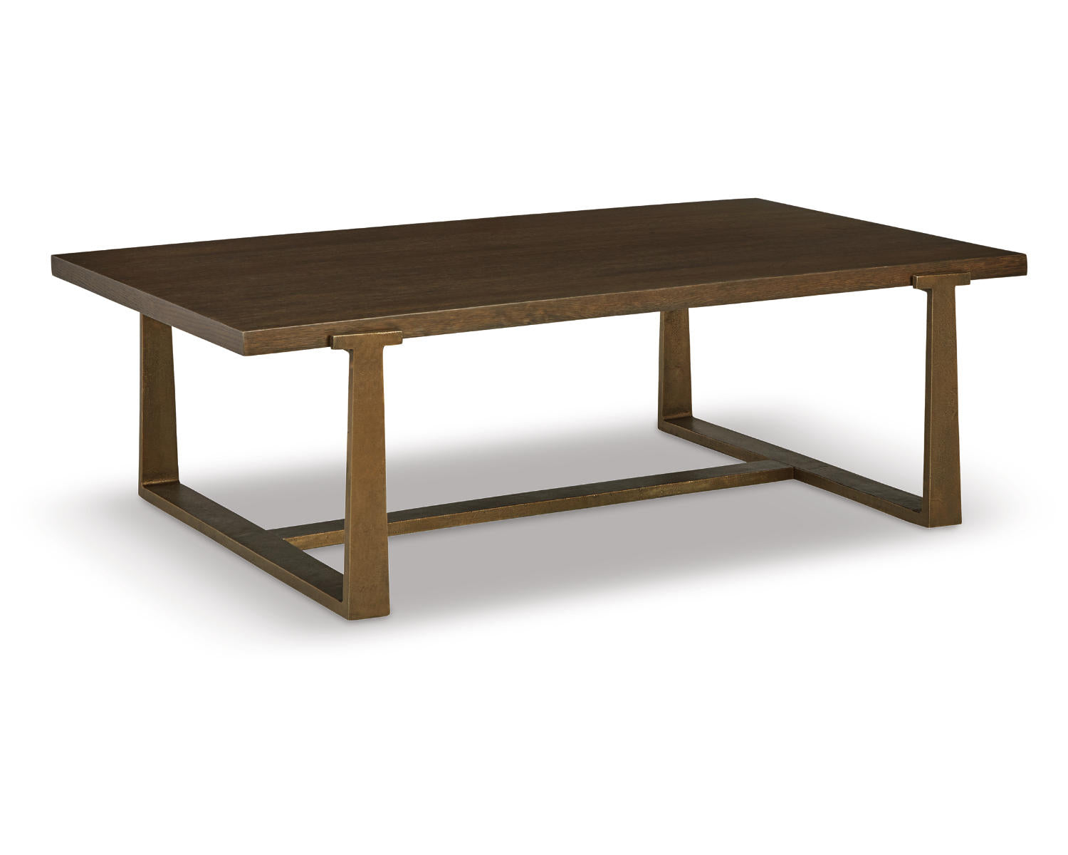 Ashley Signature Design Balintmore Coffee Table Metallic;Brown/Beige T967-1