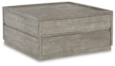 Ashley Signature Design Krystanza Lift Top Coffee Table Weathered Gray T990-00