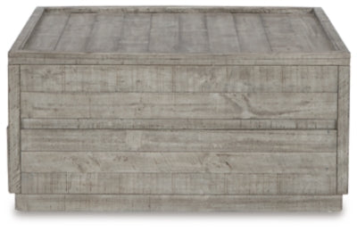 Ashley Signature Design Krystanza Lift Top Coffee Table Weathered Gray T990-00