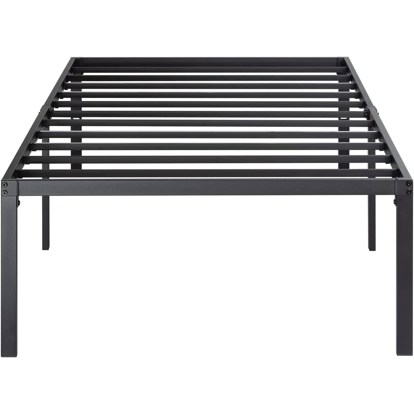 Twin 18-inch High Metal Platform Bed Frame with Under-bed Storage Space