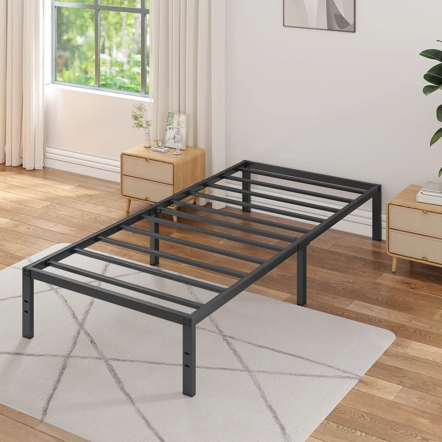 Twin XL 16-inch Heavy Duty Metal Bed Frame with 3,000 lbs Weight Capacity