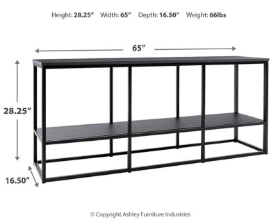 Ashley Signature Design Yarlow 65" TV Stand Black W215-10