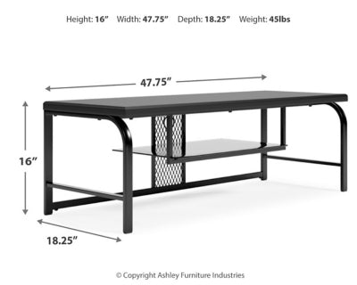 Ashley Signature Design Lynxtyn 48" TV Stand Black W400-110