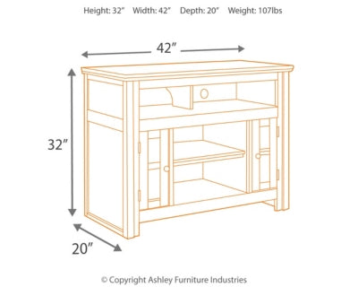 Ashley Signature Design Harpan 42" TV Stand Reddish Brown W797-18