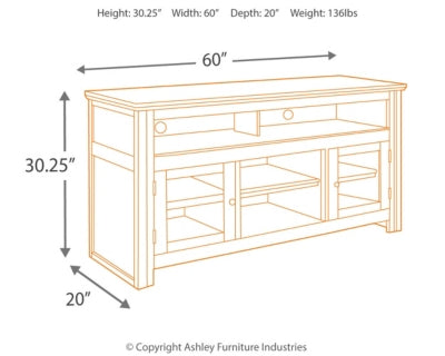 Ashley Signature Design Harpan 60" TV Stand Reddish Brown W797-38